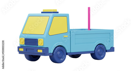 Wallpaper Mural Isolated Toy Pickup Truck Torontodigital.ca