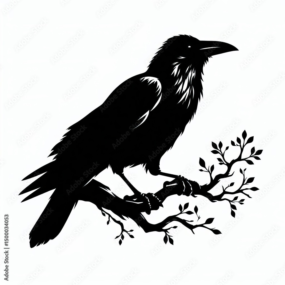 Obraz premium Crow Silhouette