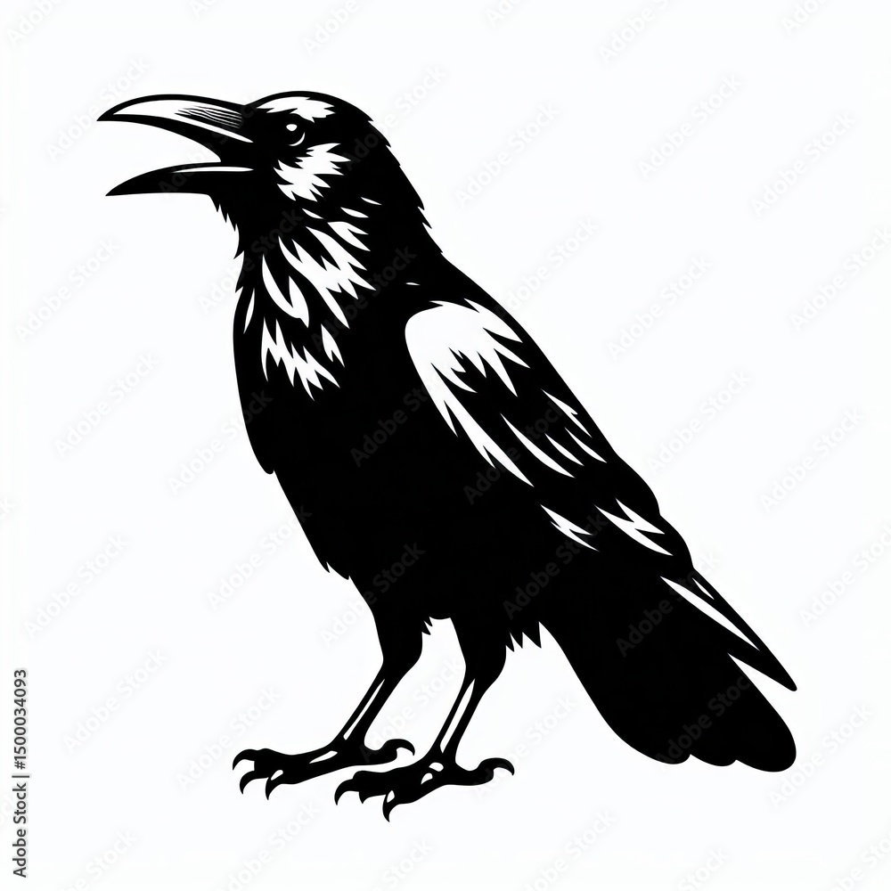 Obraz premium Crow Silhouette