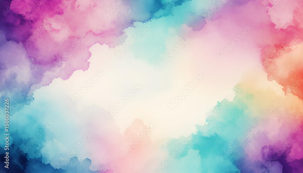 Fototapeta premium Abstract colorful watercolor background