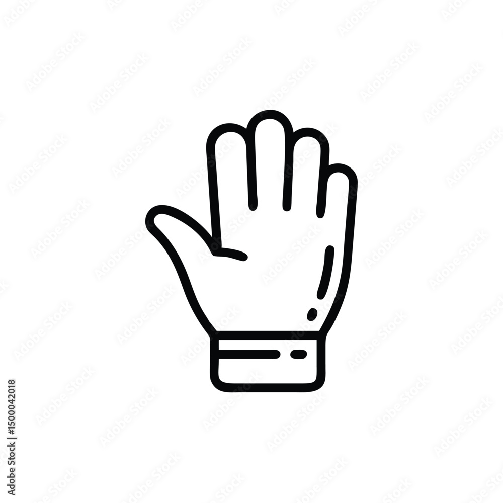 hand in a white glove hand in a white glove