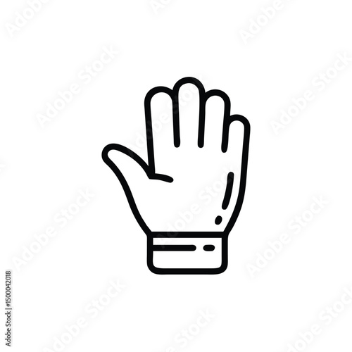 hand in a white glove