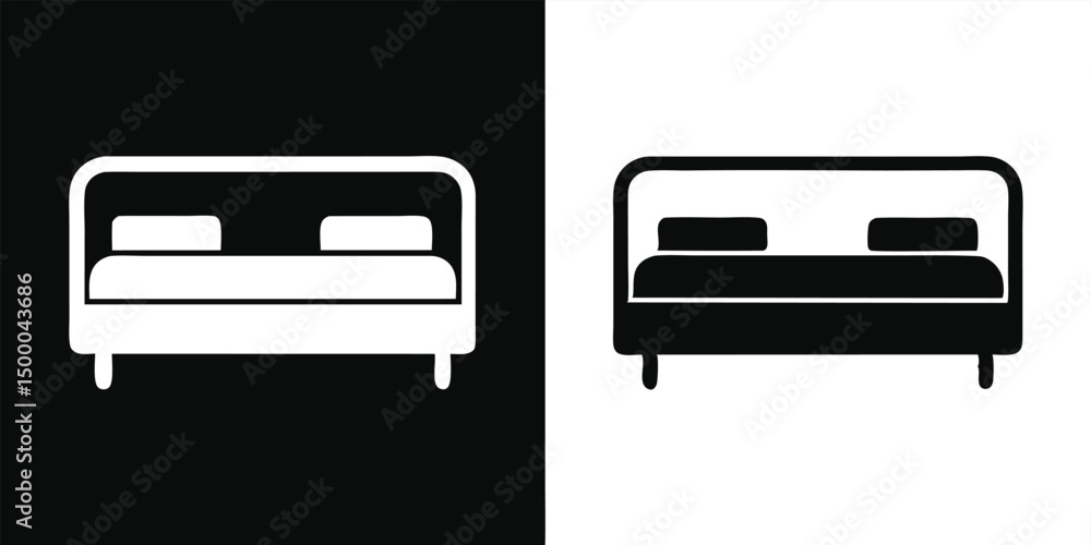 Vector illustration of a comfortable black leather sofa, perfect for modern home interior design Vector illustration of a comfortable black leather sofa, perfect for modern home interior design