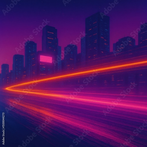 Neon Velocity in a Cyberpunk City

