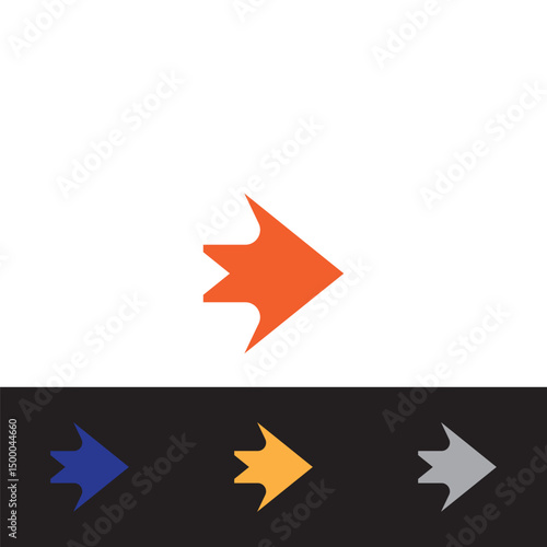 Arrow vector illustration icon