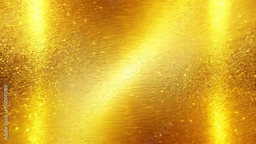 Abstract shimmering gold background with sparkling highlights and a textured surface