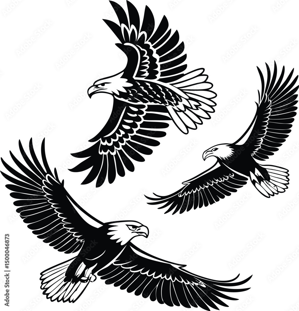 Fototapeta premium The Majestic Power of the Bald Eagle