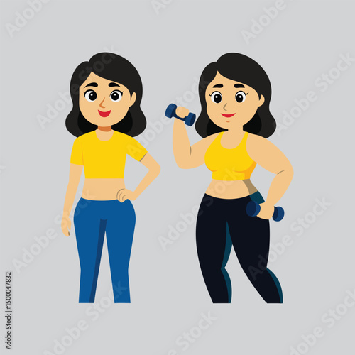 Proper Dumbbell Walking Guide Character