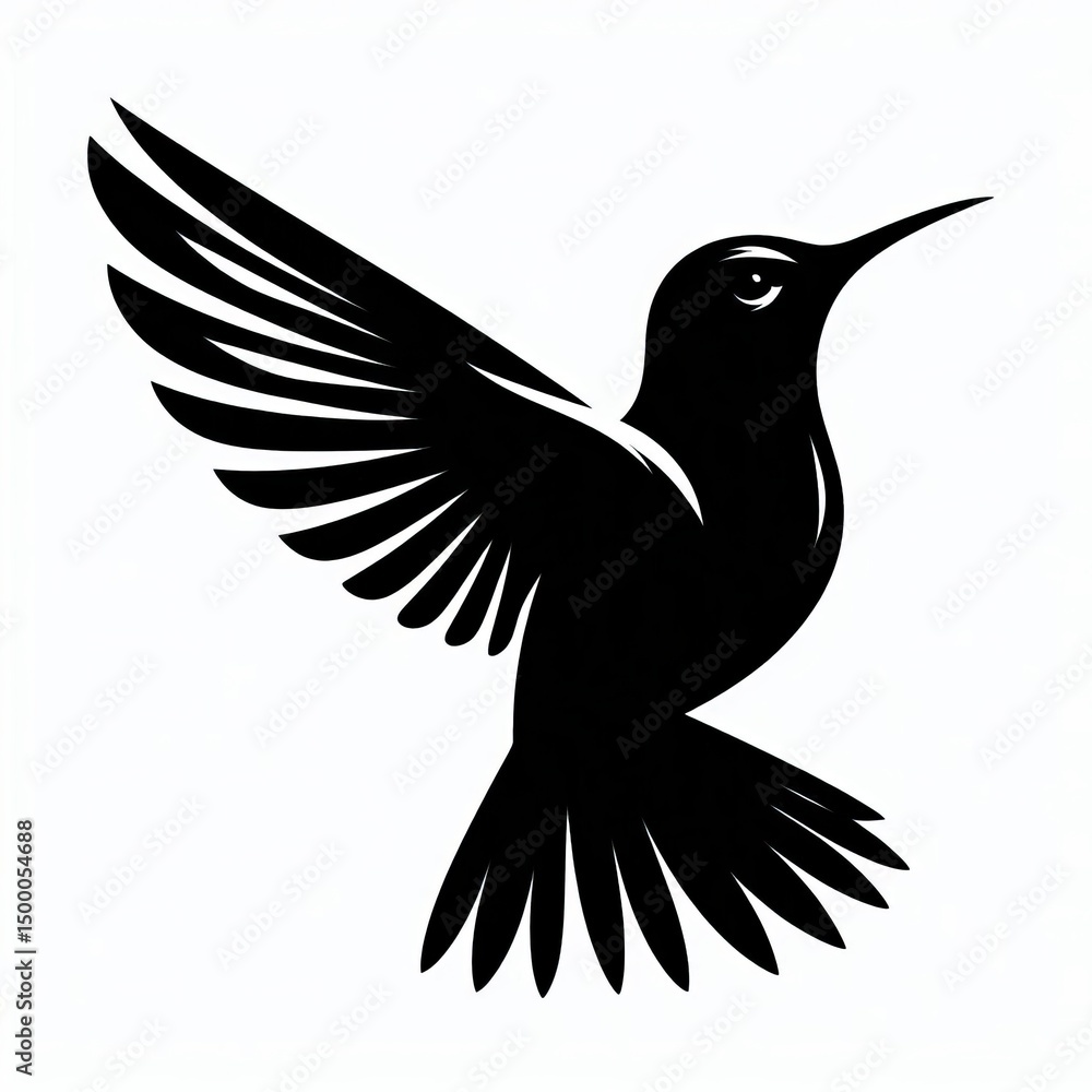 Obraz premium Hummingbird Silhouette