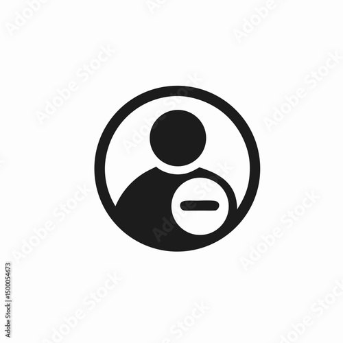 Remove User Icon, Delete Profile, Account Removal Symbol