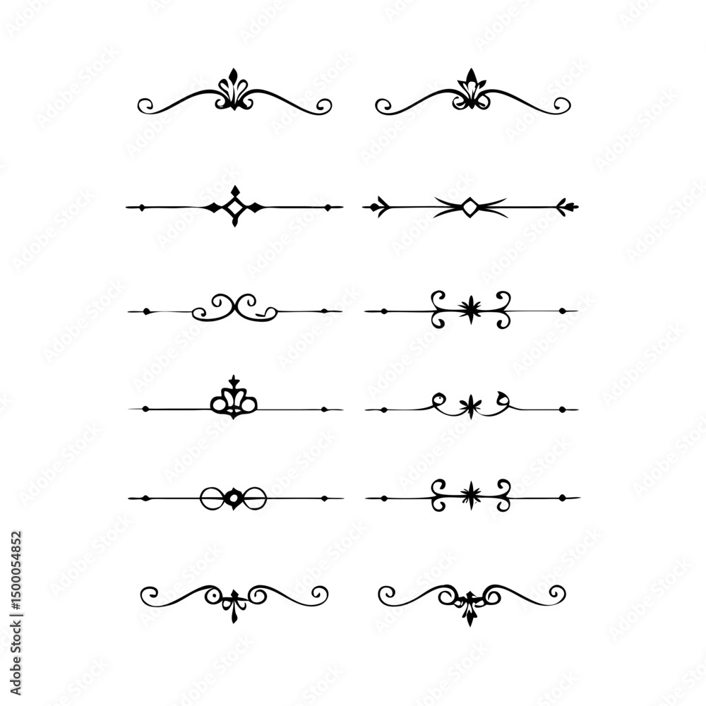Hand drawn text dividers and graphic elements. Vector floral designs. Vintage ornament divider set.Hand drawn border collection for invitation,poster,banner.Retro decoration vector collection
Hand drawn text dividers and graphic elements. Vector floral designs. Vintage ornament divider set.Hand drawn border collection for invitation,poster,banner.Retro decoration vector collection