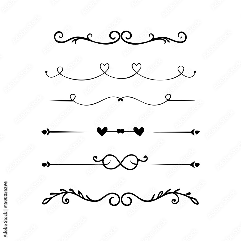 Hand drawn text dividers and graphic elements. Vector floral designs. Vintage ornament divider set.Hand drawn border collection for invitation,poster,banner.Retro decoration vector collection
Hand drawn text dividers and graphic elements. Vector floral designs. Vintage ornament divider set.Hand drawn border collection for invitation,poster,banner.Retro decoration vector collection