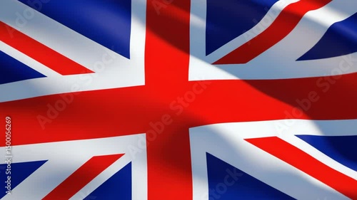 Background of waving UK flag