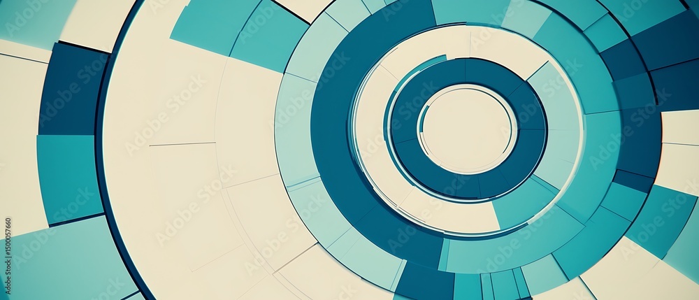 Obraz premium Abstract circular design