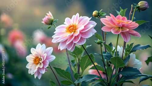 pink flowers in the garden