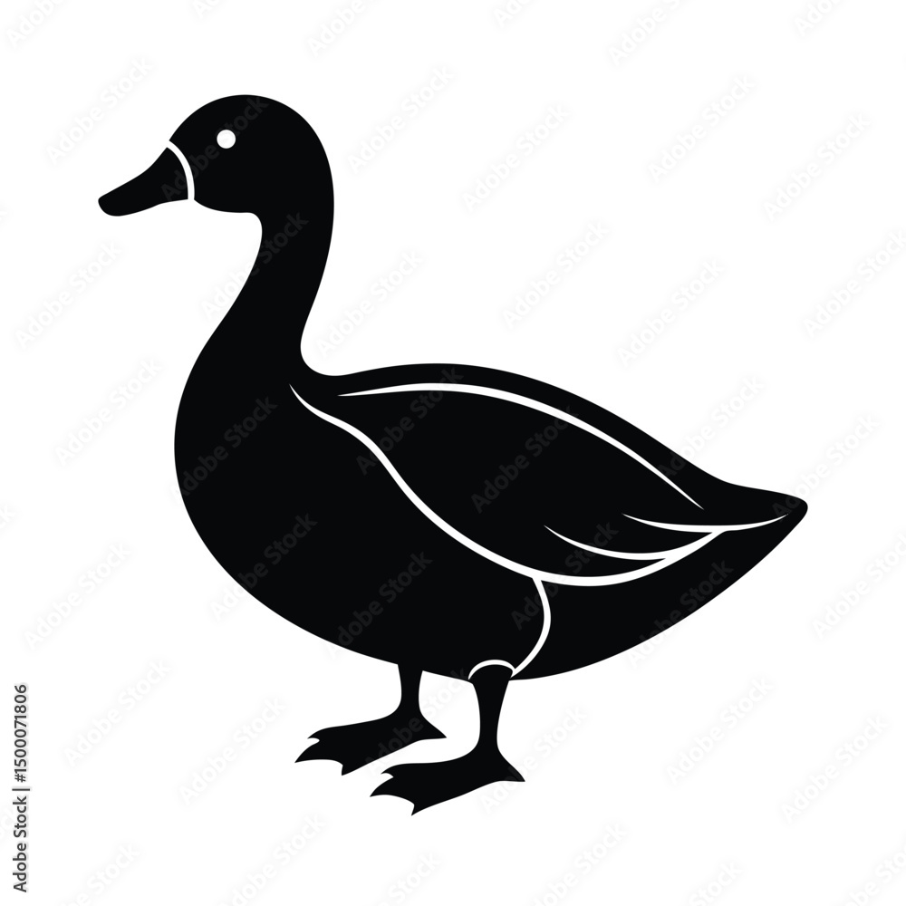 pekin duck vector silhouette pekin duck vector silhouette