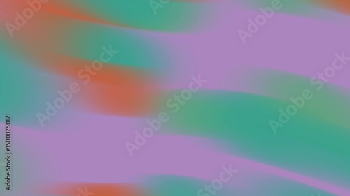 Abstract colorful waves blending in soft hues of pink, green, and red, creating a serene background