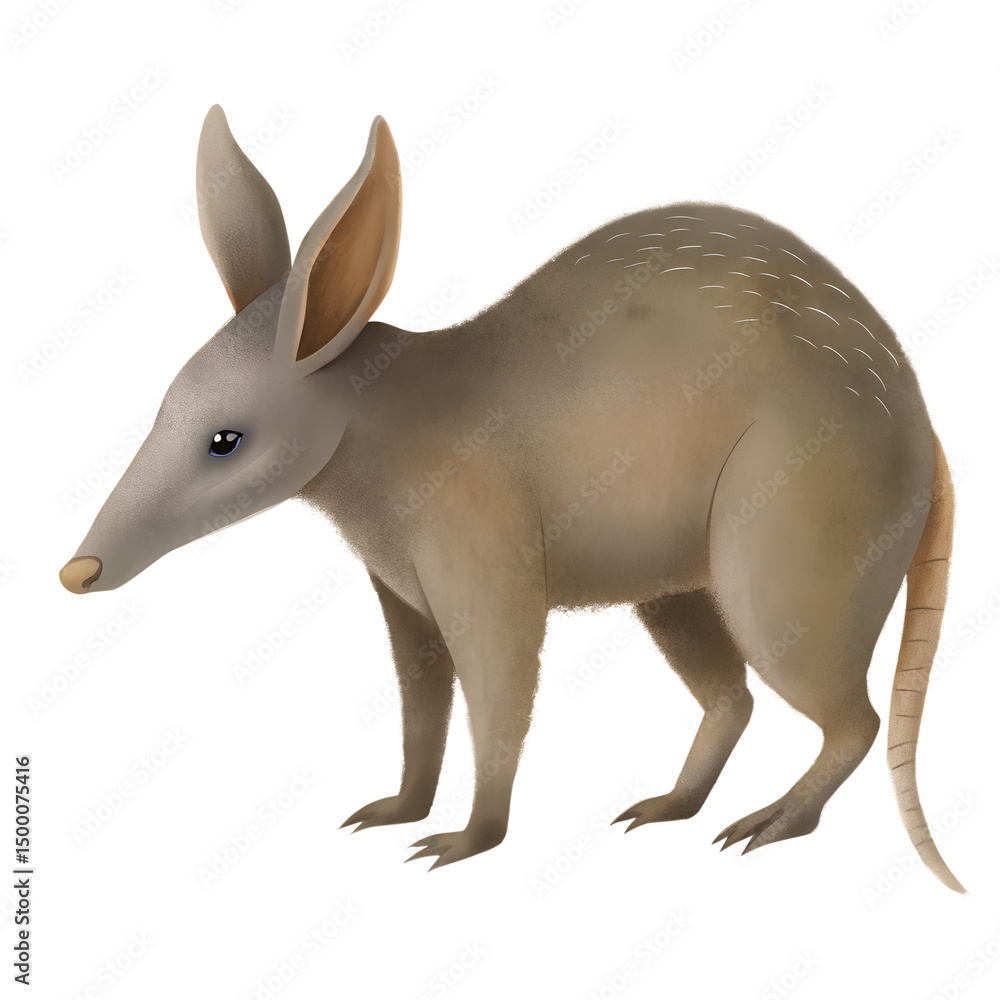 Obraz premium aardvark-on--white-background.