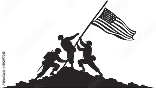 Raising Flag on Iwo Jima A Symbolic Act of Courage