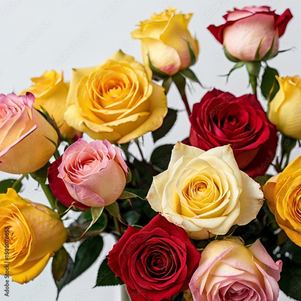 Naklejka premium bouquet of roses