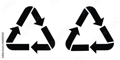 recycle code. Recycle symbol set vector illustration on white background. Metal Recycling Code icon set, Recycling codes metal recycling symbols. recycle, symbol, code. plastic, recycle, symbol. 