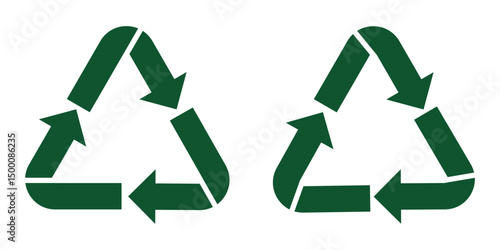 reycicle code icon line. Recycle plastic symbol. Plastic recycle icons. Icon of pp, pet, hdpe, ldpe and pvc. Triangle logo for safety and ecology. 