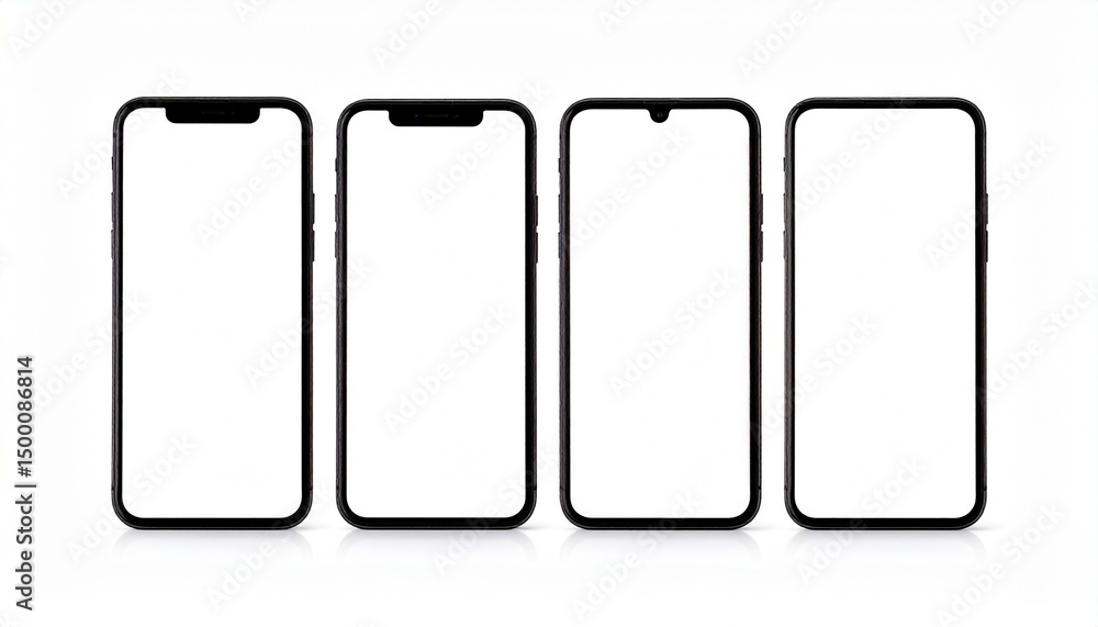 cell phone isolated on white