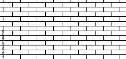 White brick wall background stock illustration, Brick wall. Simple geometric seamless pattern. Textured background.
