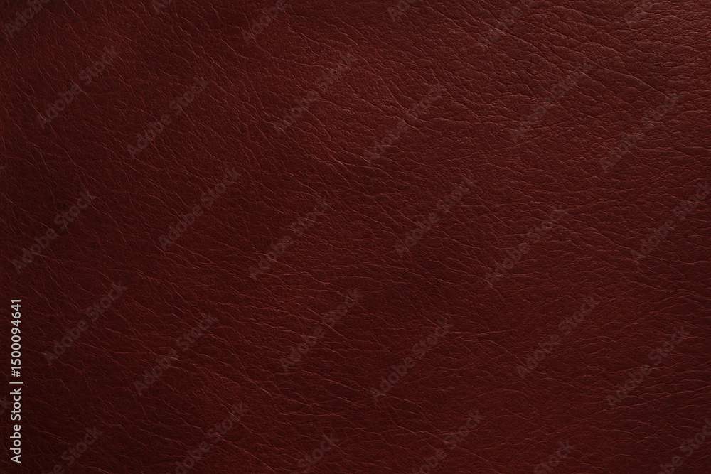 Fototapeta premium A rich, textured background featuring deep reddish-brown leather. Ideal for creating stylish designs, branding projects, and artistic endeavors that require a touch of luxury.