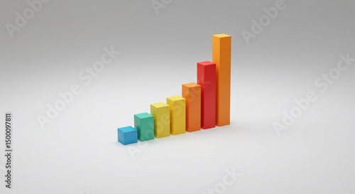 Rainbow bar graph rising towards success Free Download Rainbow bar graph rising towards success - GFXLoad