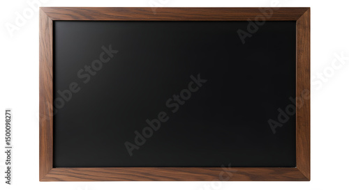 Empty wooden framed chalkboard