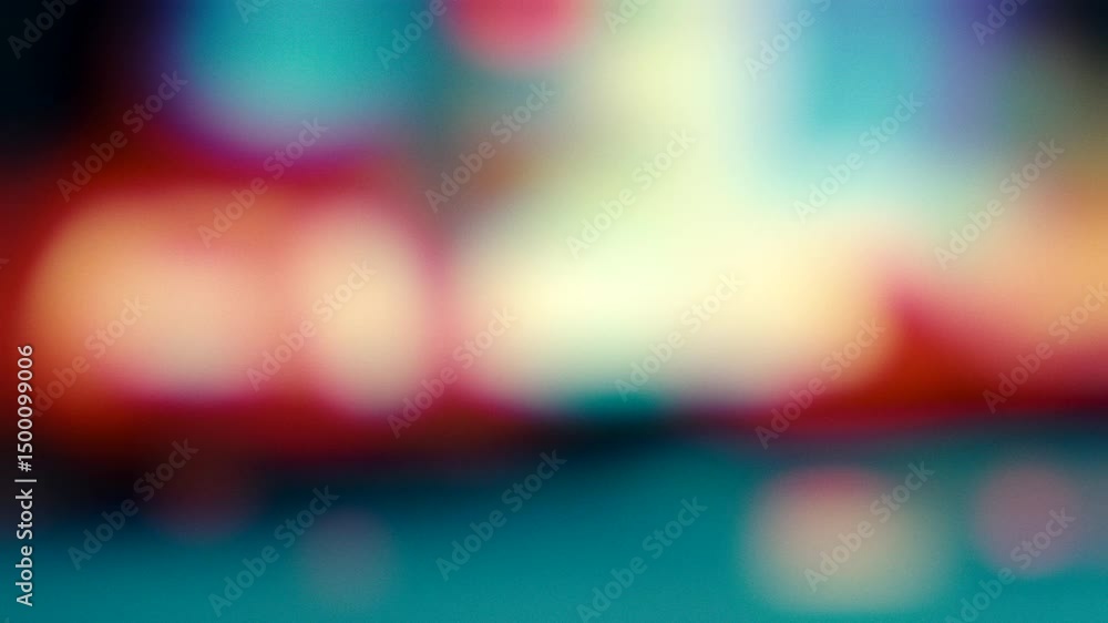 Defocused view of vibrant police car lights flashing, evoking urgency and emergency atmosphere at a crime scene in the USA