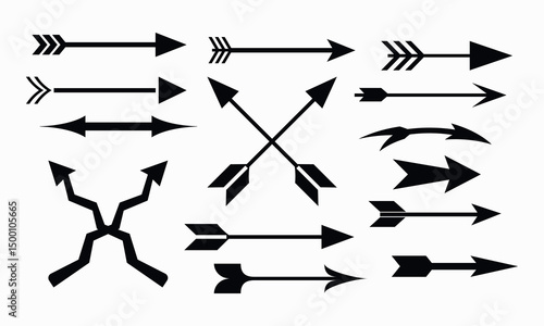 long arrow set icon set, arrow icons, long arrow  cons Illustration vector graphic