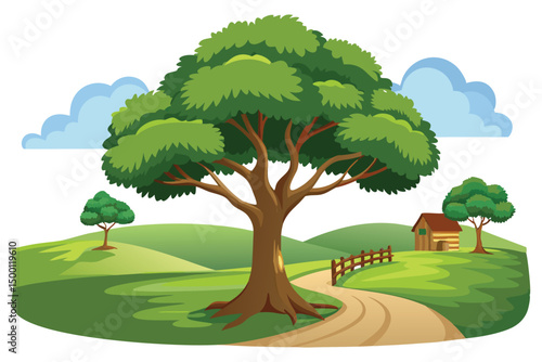 Tree in farmland