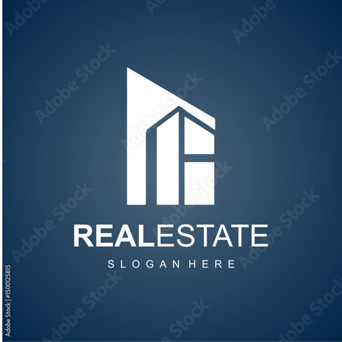 Real Estate Logo - Modern Building Icon for Property Businesses