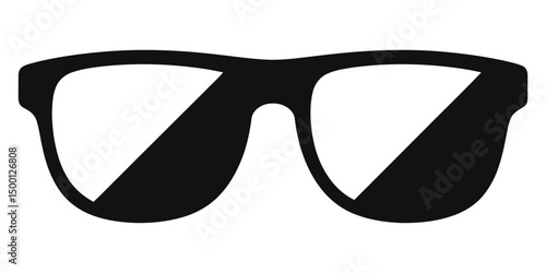 Augmented Reality Glasses Black and White Vector Art - Futuristic Tech Illustration