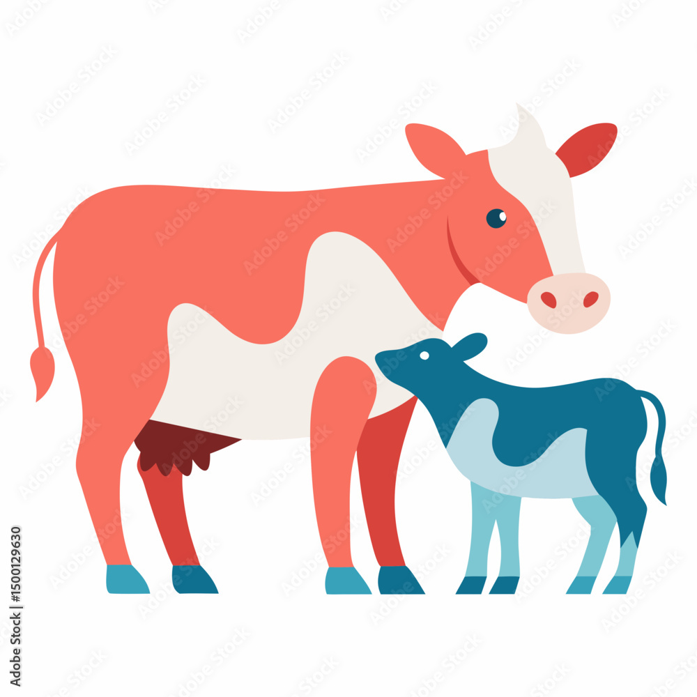 Obraz premium silhouette of a cow