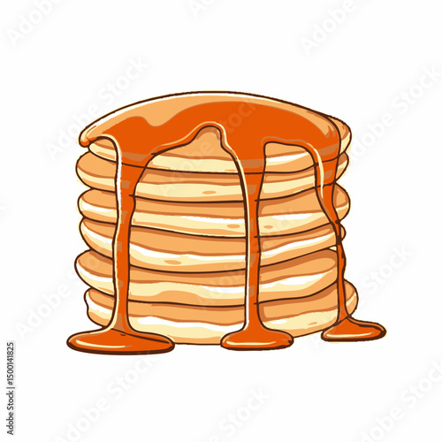 Stack of Pancakes with SyrupVector image