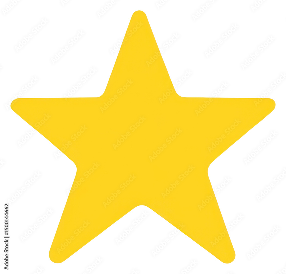 Fototapeta premium PNG Cute star graphic symbol yellow simple.