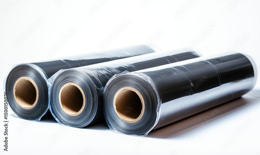 Fototapeta premium Durable stretch film with puncture resistance. AI generated illustration.