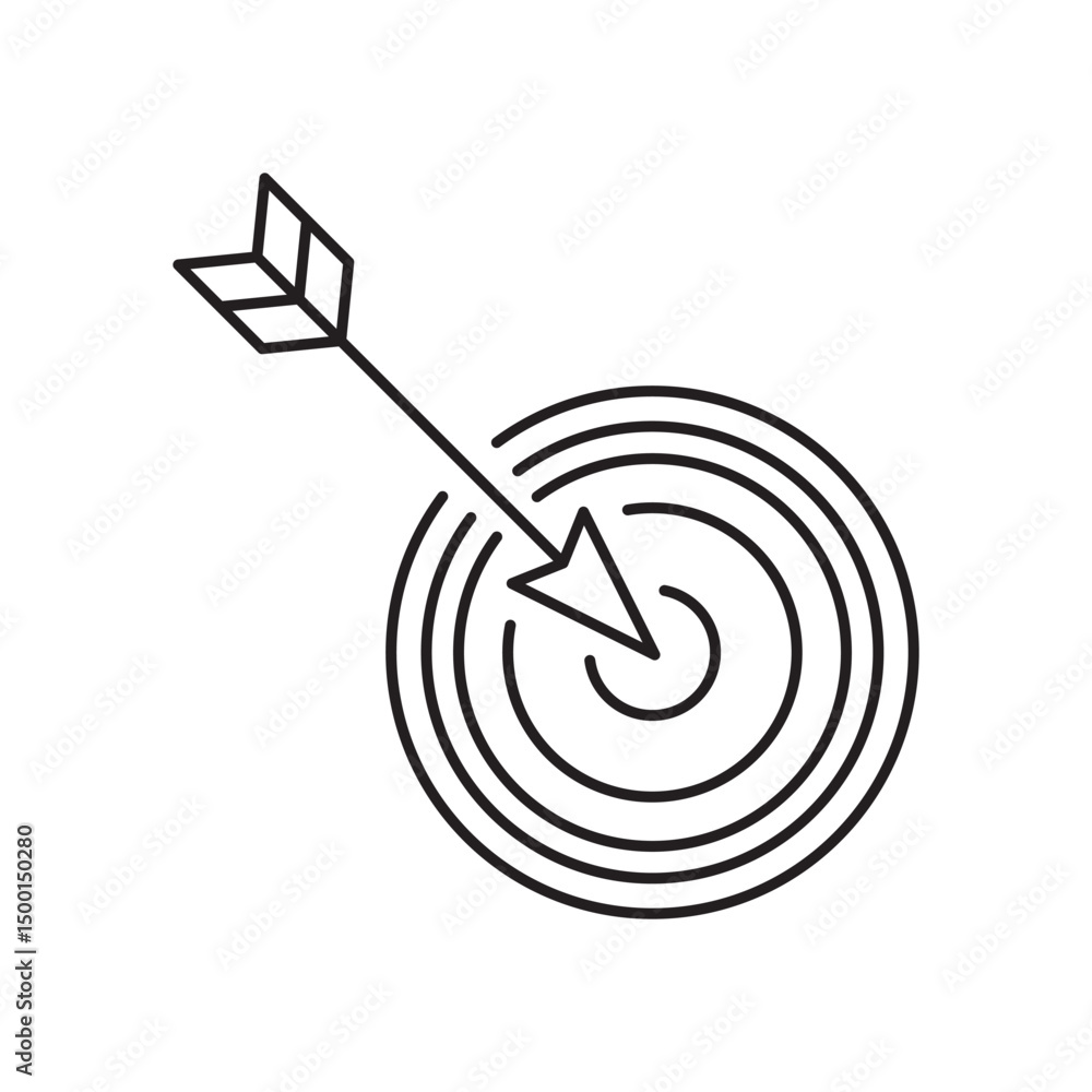 Success strategy symbol Vector illustration
Arrow in target icon Success strategy symbol Vector illustration
Arrow in target icon