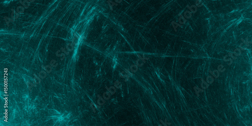 Abstract sea green watercolor hand painted watercolor. Grunge marbled. Aquamarine and teal abstract glowing space stars. Abstract cosmic background with blurry circular shapes and glow.