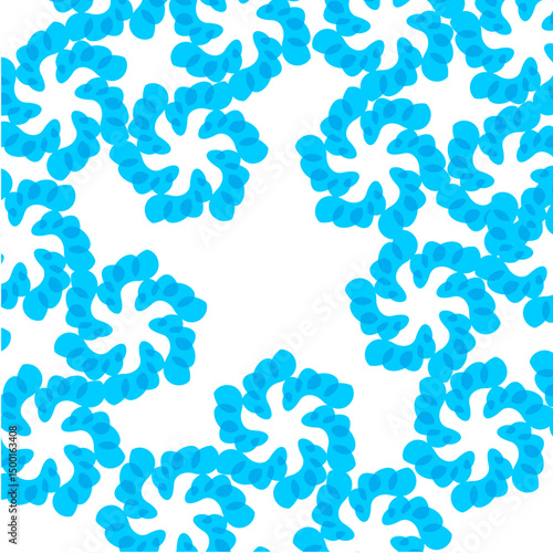 blue patern cristal ice