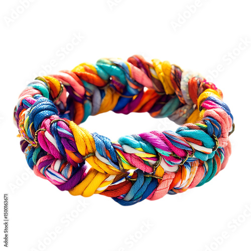 Wallpaper Mural Artistic Woven Bracelet with Freeflowing Interlaced Isolated on Transparent Background Torontodigital.ca