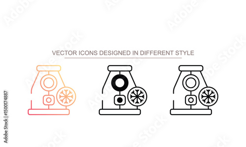 Cryonics icon design with white background stock illustration