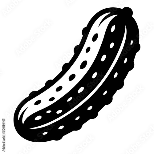 Outline Pickle Icon for Fermented Foods and Healthy Snacks