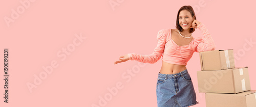 Beautiful young happy woman...