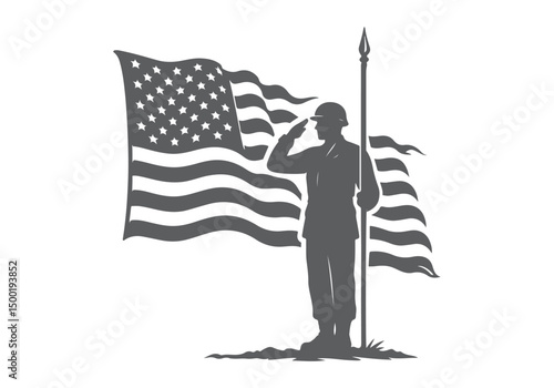american flag illustration vector 4th july freedom fourth of July
