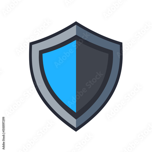 Free Download Shield icon in blue and grey colors representing protection and security   - GFXLoad