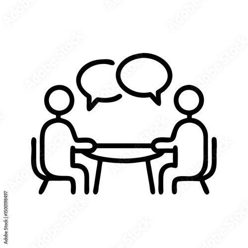 Business Meeting Outline Icons